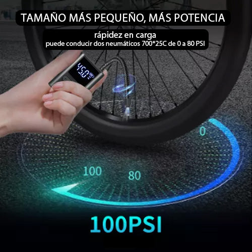 Inflador Electrico portátil para bicicletas, pelotas, motocicletas